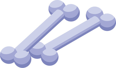 Three dog bones lying on top of each other, waiting for a dog to come and play