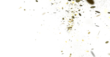  Multicolored confetti on white