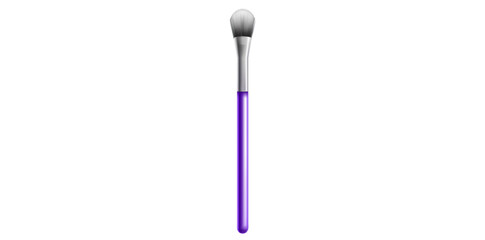  Realistic Purple Makeup Brush Vector Illustration.	
