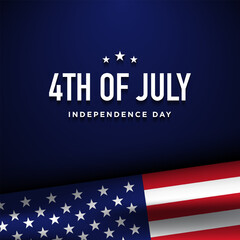 4th of July Independence Day Background Design.