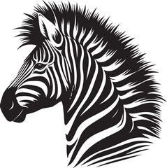 Zebra Silhouette vector illustration