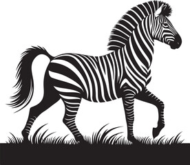 Zebra Silhouette vector illustration