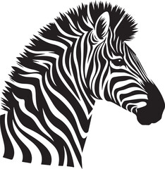 Zebra Silhouette vector illustration