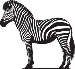 Zebra Silhouette vector illustration