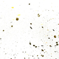 Euphoric Eruption: Magnificent 3D Illustration Showcasing Bursting gold Confetti PNG