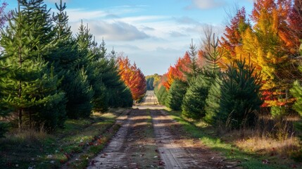 Fototapeta premium path in the middle of the forest