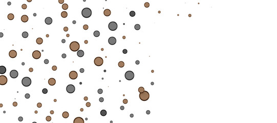 gold  confetti falling down isolated on transparent background. in PNG 3D