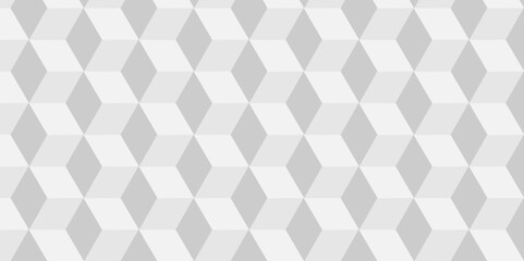 Vector white and gray cube geometric pattern grid backdrop triangle background. Abstract cube geometric tile and mosaic wall or grid backdrop hexagon technology. white geometric block cube structure.