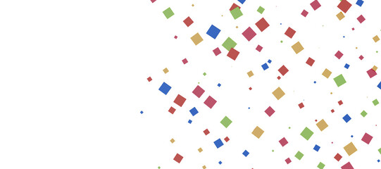 Confetti, paper triangle on the floor, fancy, colorful, celebration party