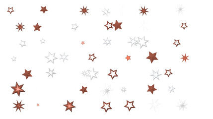 Falling Christmas Star Show: Mesmeric 3D Illustration Depicting Falling Holiday Stargazing Spectacle