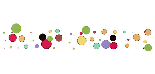  Colorful confetti on white background