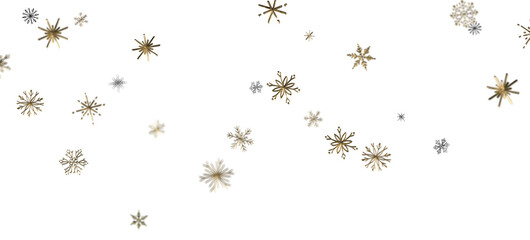 Snowflakes - Christmas Card - Snowflakes Of Paper In Frame