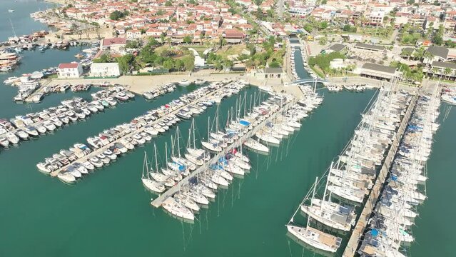 Drone Footage of Teos Marina