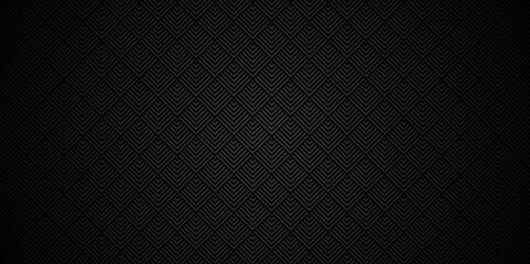 Overlapping Pattern Minimal diamond geometric digital wave backdrop abstract wave square background. black line seamless tile stripe overlap creative retro square pattern white background.