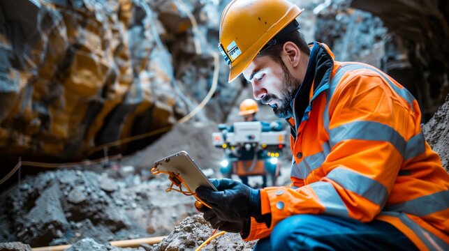 Geological engineers use advanced geospatial software and state-of-the-art equipment to map underground resources.