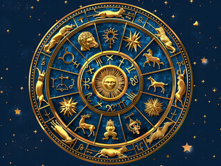 Fototapeta premium Horoscope Astrology Zodiac Horoscope Zodiac Fortune Sign Myth Stars Symbol , Traditional.