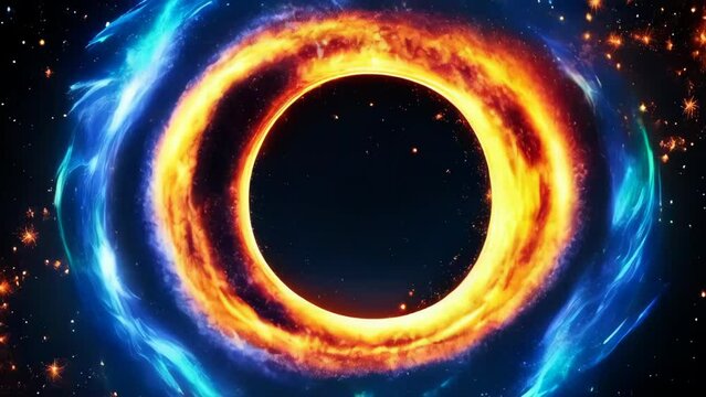 Glowing cosmic portal