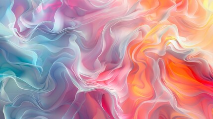 Obraz premium Abstract Colorful Pastel Swirls, Vibrant Background or Texture