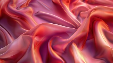 Obraz premium Abstract background of luxurious flowing red and purple silk fabric. Concept of luxury, fashion, textiles, and elegance.