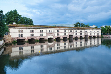 Fototapeta premium Strasbourg, France - June 18, 2024: Barrage Vauban in La Petite France, Strasbourg, Alsace, France