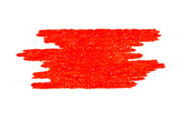 red colored hand drawn wax crayon chalk rough strokes texture,cutout in transparent background,png format