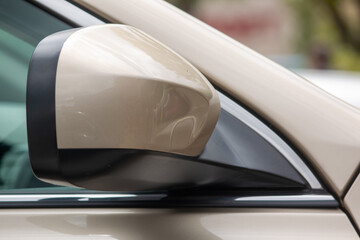 view of a car mirror