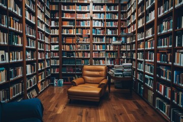 Obraz premium A Relaxing Moment in the Library