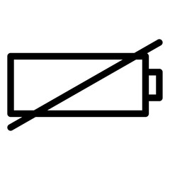 empty battery icon 