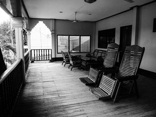 Furniture on the deck