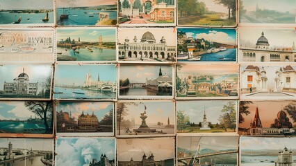 Obraz premium collage of images of landmarks