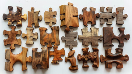 wooden puzzle pieces 