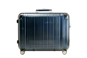 Fototapeta premium Blue Suitcase isolated on white background