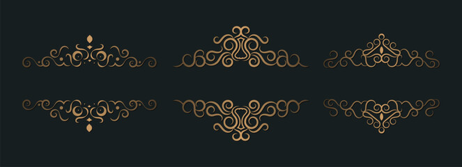 Luxury vintage ornamental frame collection