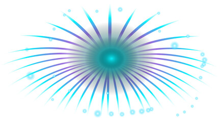 Obraz premium Firework New Year Sticker