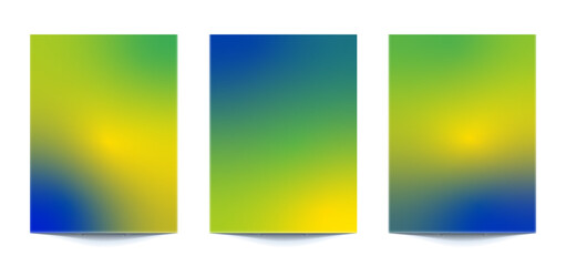 Naklejka premium set abstract multi color gradient backgrounds of vibrant colors with pastel colors. For covers, wallpapers, brands, social media and other mobile projects