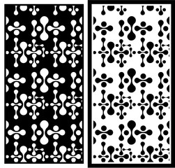 abstract laser cutting pattern for partition
