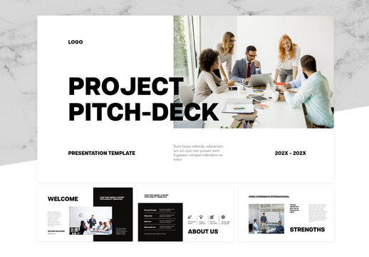 Clean Pitch Deck Presentation