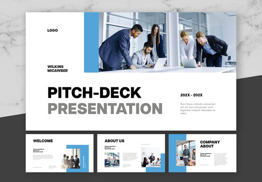 Blue Pitch Deck Presentation