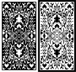 abstract laser cutting pattern for partition
