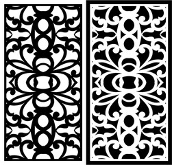 abstract laser cutting pattern for partition
