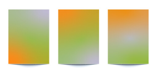 Fototapeta premium set abstract multi color gradient backgrounds of vibrant colors with pastel colors. For covers, wallpapers, brands, social media and other mobile projects