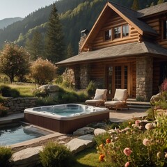 Obraz premium luxury villa with pool
