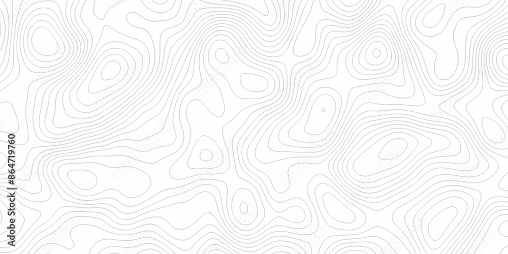 Wall mural geometric stiped line grid map topographic contour lines. seamless pattern with lines topographic ma