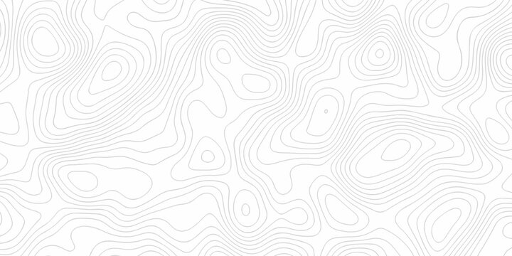 Geometric stiped line grid map Topographic contour lines. Seamless pattern with lines Topographic map. Geographic mountain relief diagram line wave carve pattern.