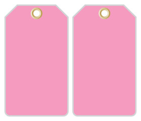 Blank Of Pink Tag Symbol Sign,Vector Illustration, Isolate On White Background Label. EPS10