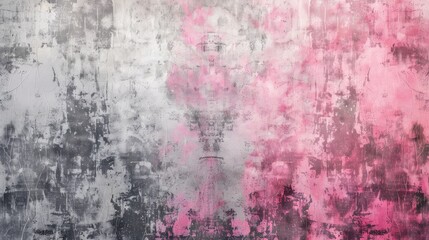 Obraz premium Abstract Pink And Grey Grunge Wall Texture Background