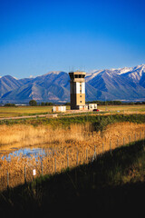 airport control tower, provo city airport, utah