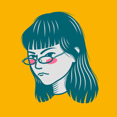 Character design avatar flat minimalist 69