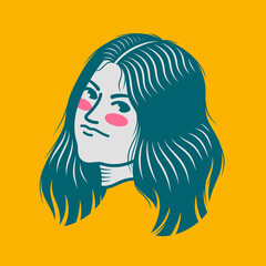 Character design avatar flat minimalist 70