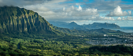 Koolau Mountain Range, Oahu, Hawaii